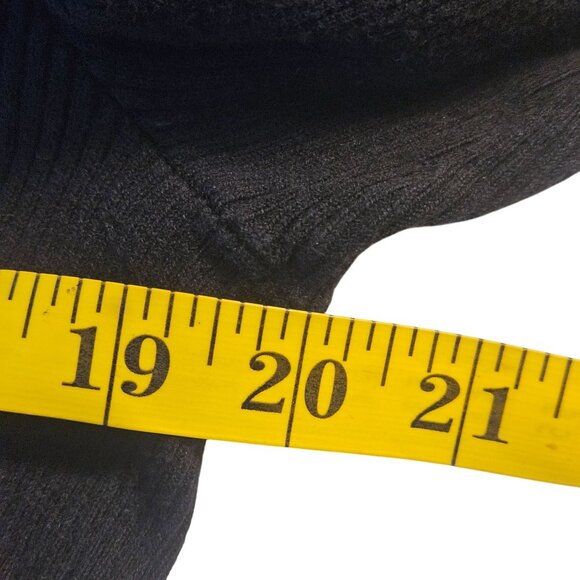 Ralph Lauren Black Label Ruffle Sweater M – Dark Academia Whimsygoth Quiet Luxe - Picture 10 of 11